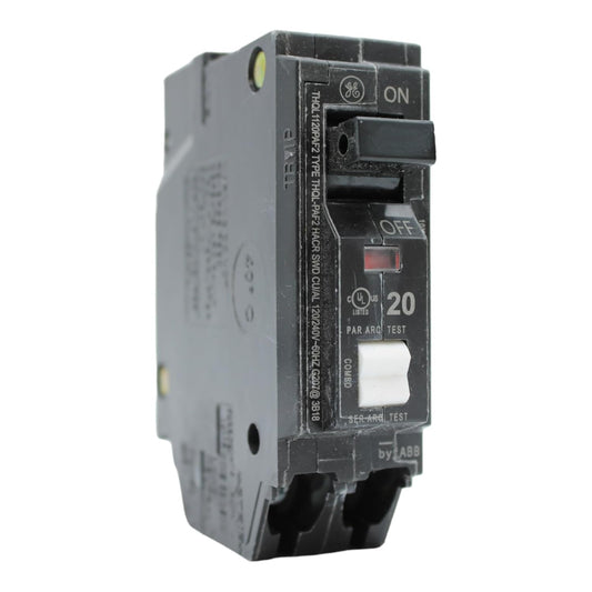 GE THQL1120PAF2 20A Single-Pole 120V Dual-Function AFCI/GFCI Circuit Breaker