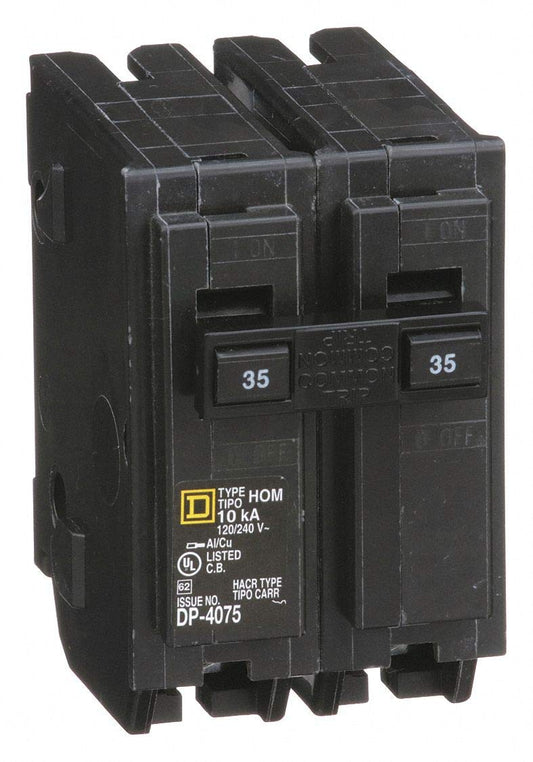 Square D Homeline HOM235 35A Double-Pole 120/240V Circuit Breaker