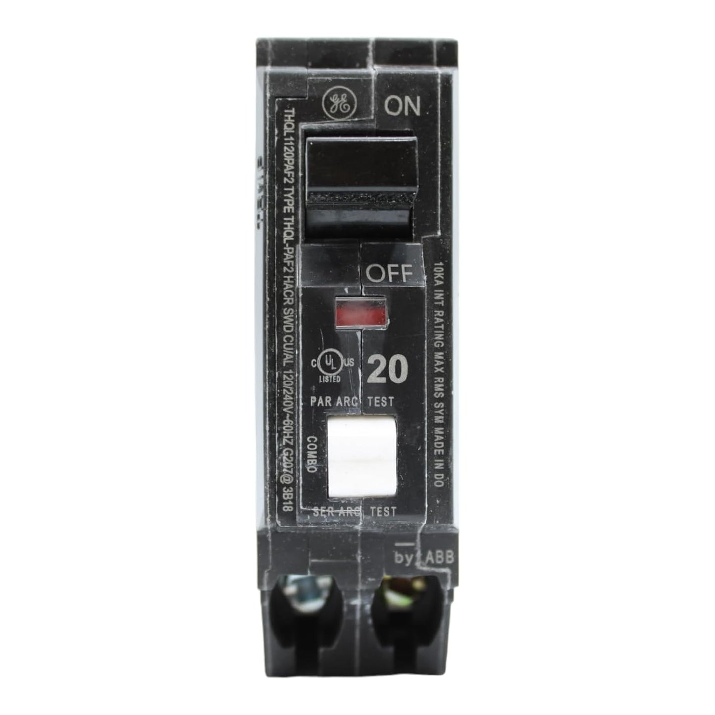 GE THQL1120PAF2 20A Single-Pole 120V Dual-Function AFCI/GFCI Circuit Breaker