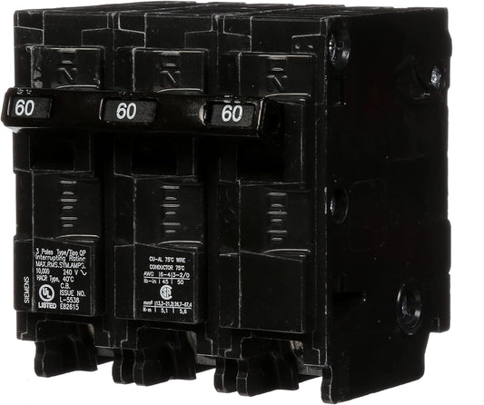 Siemens, Q360, 60-Amp, Three-Pole Type QP Circuit Breaker