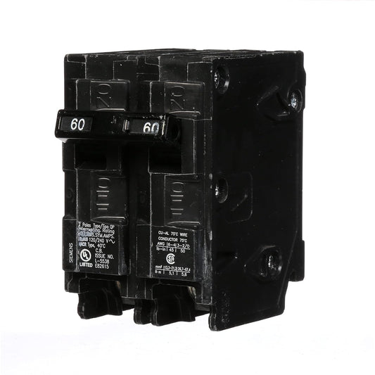 Siemens QP Q260 60A Double-Pole 120/240V Circuit Breaker