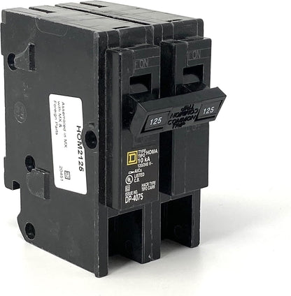 Square D Homeline HOM2125 125A Double-Pole 120/240V Circuit Breaker