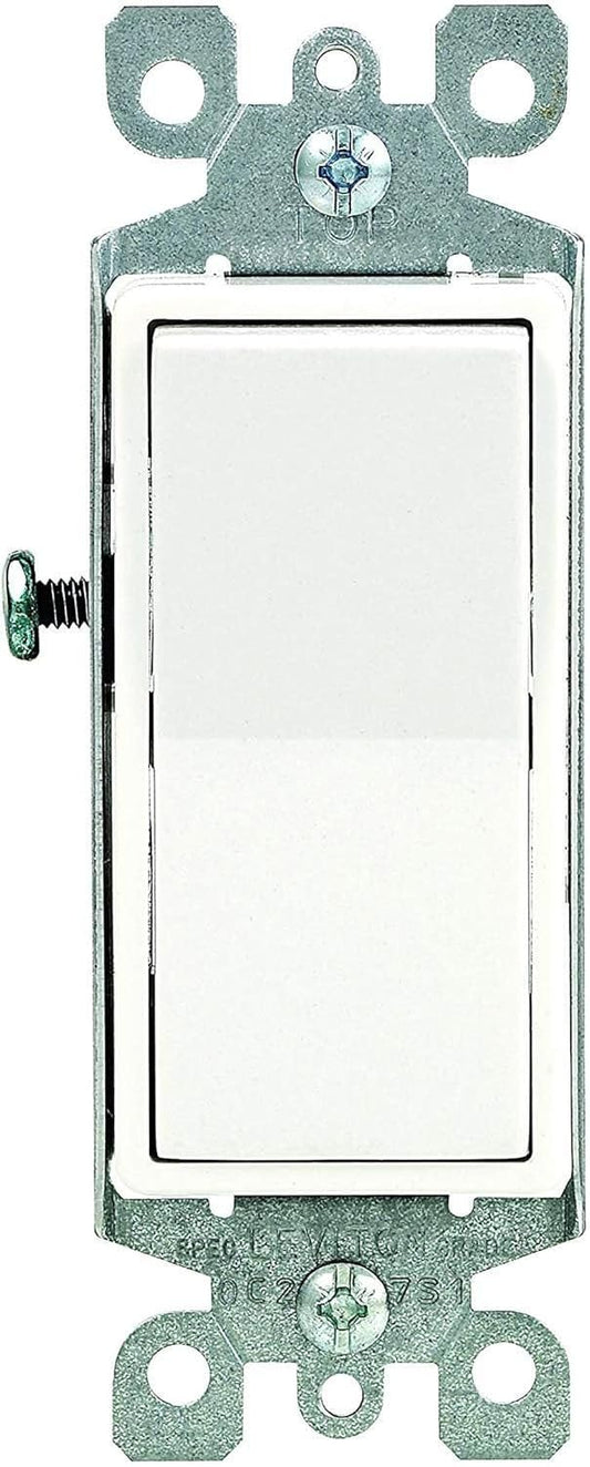 Leviton 5601-2WM 15 Amp Decora Quiet Switch (10-Pack)