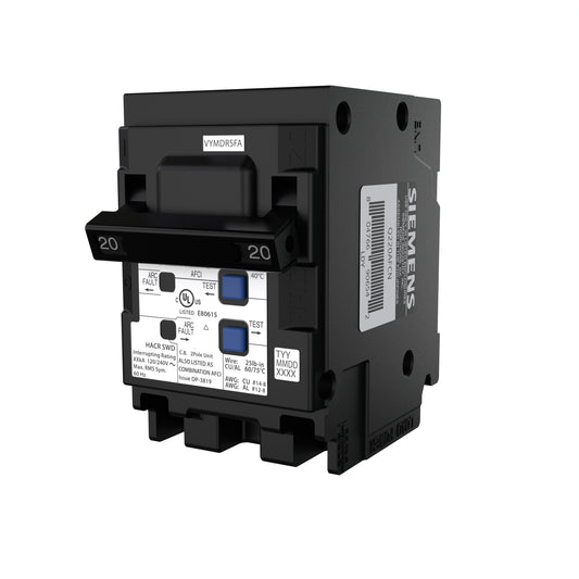 Siemens QP Q220AFCN 20A Double-Pole 120/240V Circuit Breaker