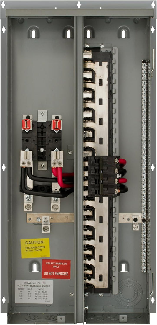 Siemens, MC2040B1200EFC,  200 Amp Flush Mount Meter with Ring Type Cover, Panel