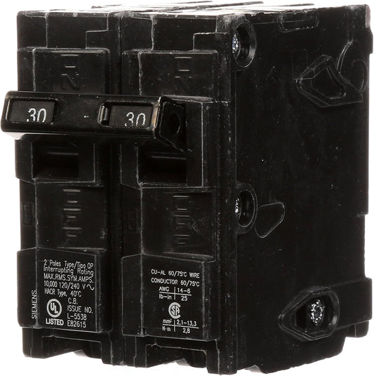 Siemens QP Q230 30A Double-Pole 120/240V Circuit Breaker