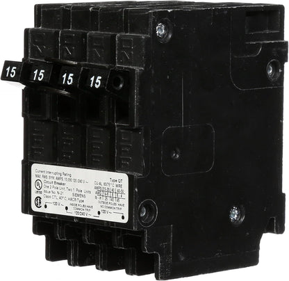Siemens, QP, Q21515CT, 15A, Quad, Circuit Breaker