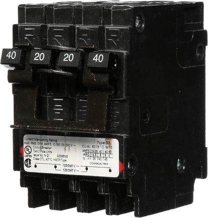 Siemens, Q24020CT2, 40A, Double-Pole, Circuit Breaker