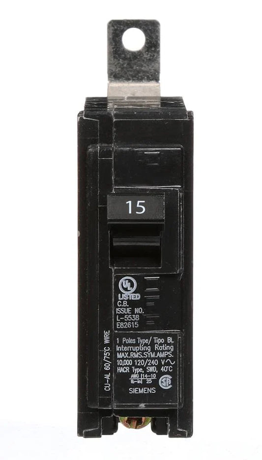 Siemens, B115, Circuit Breaker Type BL 15A 1-Pole