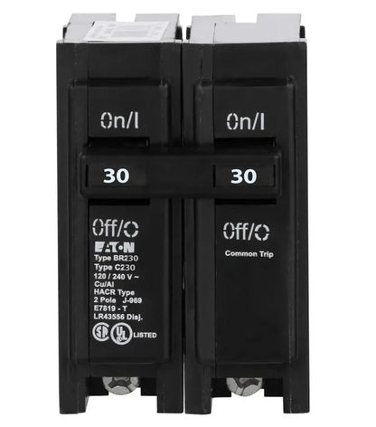 Eaton BR BR230 30A Double-Pole 120/240V Circuit Breaker