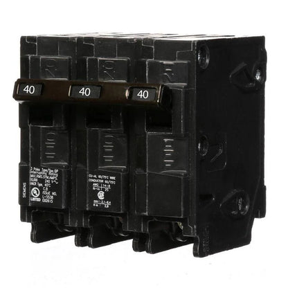 Siemens Q340 - 40 Amp Circuit Breaker Plug-In - 3 Pole - 240 Volt