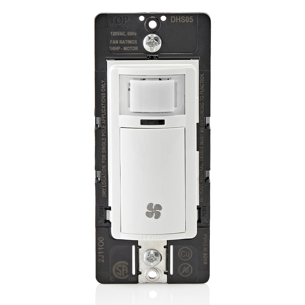 Leviton, DHS05-1LW, In-Wall Humidity Sensor and Fan