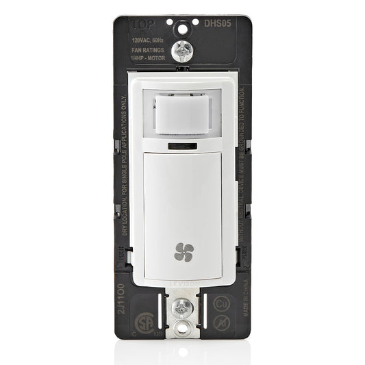 Leviton, DHS05-1LW, In-Wall Humidity Sensor and Fan