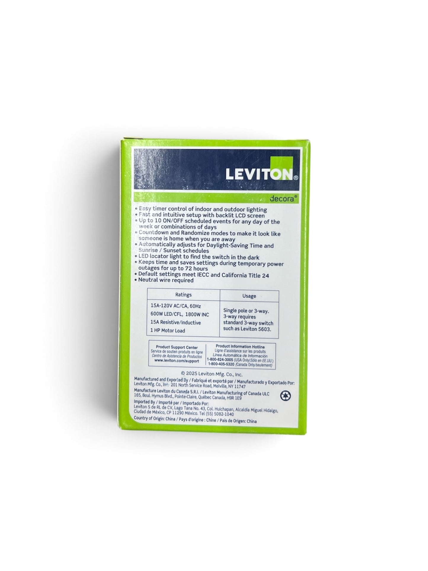 Leviton VPT24-1CW