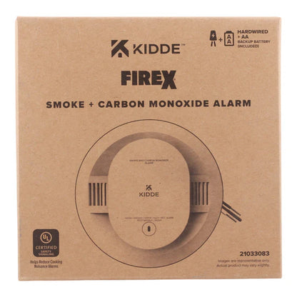 Kidde CUACFEX 120V Hardwired Smoke and Carbon Monoxide Alarm with AA Battery Backup