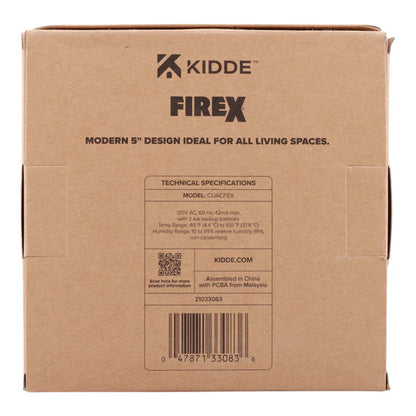 Kidde CUACFEX 120V Hardwired Smoke and Carbon Monoxide Alarm with AA Battery Backup