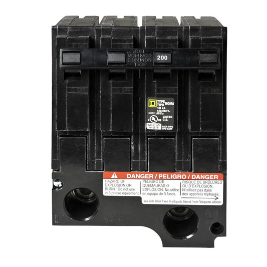 Square D Homeline HOM2200BB 200 Amp Double-Pole 120/240V Circuit Breaker