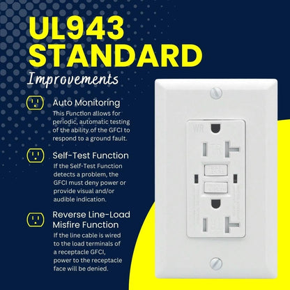 AH Lighting, UL 943, Standard Decorative Outlet (10 Pack)