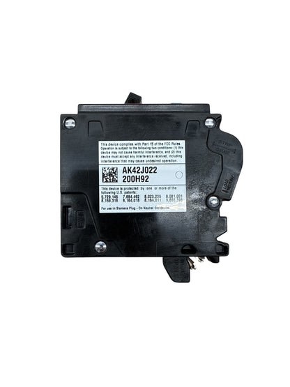 Siemens QP Q120DFN 20A Single-Pole 120V Dual-Function AFCI/GFCI Circuit Breaker