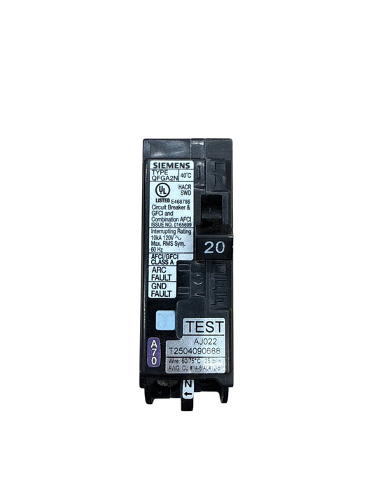 Siemens QP Q120DFN 20 Amp Single-Pole 120V Dual-Function AFCI/GFCI Circuit Breaker (10 Pack)