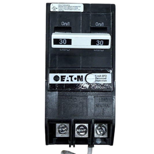 Eaton BR BRN230GF 30A Double-Pole 120/240V Dual-Function AFCI/GFCI Circuit Breaker
