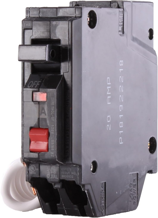 ABB THQL THQL1120PGFT 20A Single-Pole 120V Dual-Function AFCI/GFCI Plug-In Circuit Breaker