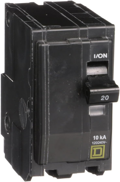 Square D QO QO220 20A Double-Pole 120/240V Circuit Breaker