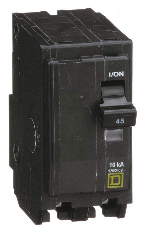 Square D QO QO245 45A Double-Pole 120/240V Circuit Breaker
