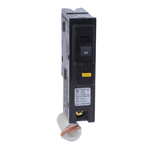 Square D HOM HOM120GFI 20A Single-Pole 120V GFCI Circuit Breaker