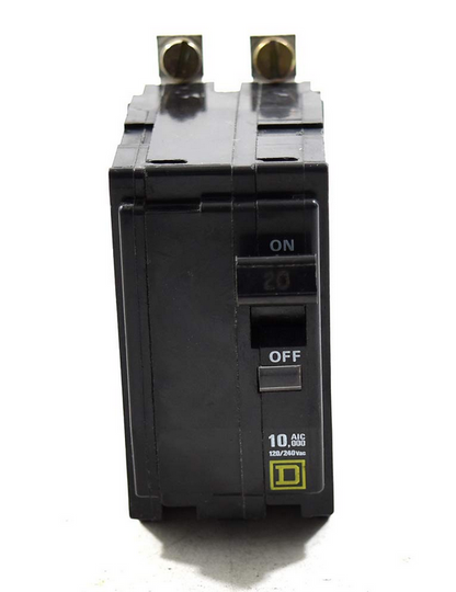 Square D QOB QOB220 20A Double-Pole 120/240V Bolt-On Circuit Breaker