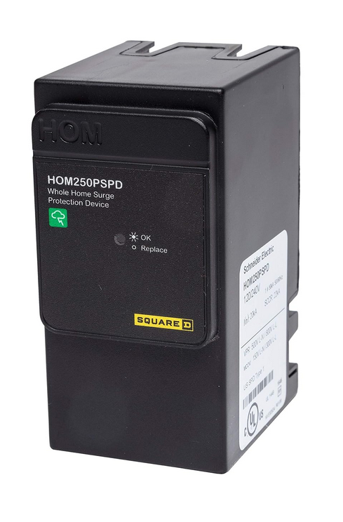 Square D Homeline HOM250PSPD 50kA Whole House Surge Protector 120/240V Plug-On Neutral