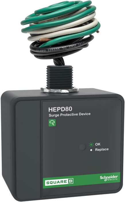 Square D HEPD80 80kA Whole House Surge Protection Device 120/240V 1-Phase 3-Wire