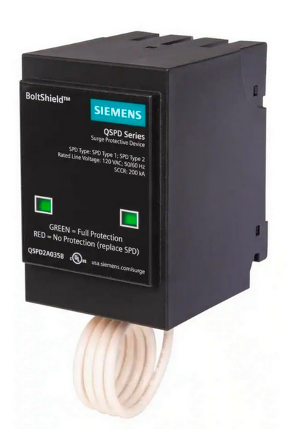 Siemens QSPD2A035B 35kA Indoor Surge Protection Device BoltShield