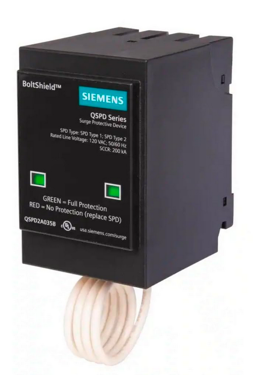 Siemens QSPD2A035B 35kA Indoor Surge Protection Device BoltShield