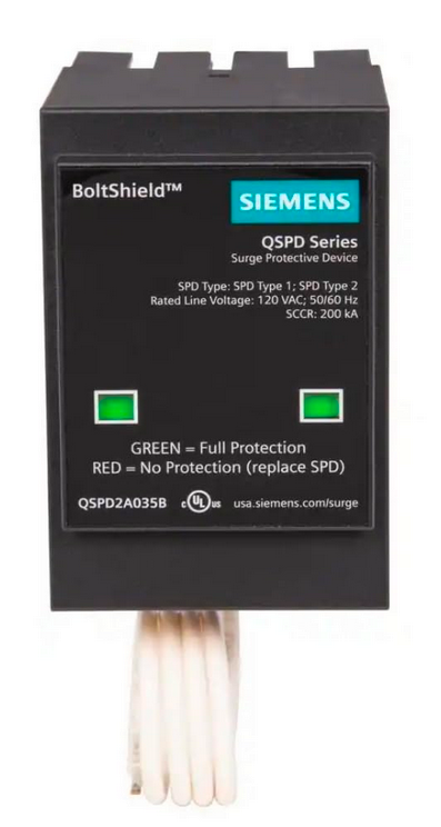 Siemens QSPD2A035B 35kA Indoor Surge Protection Device BoltShield