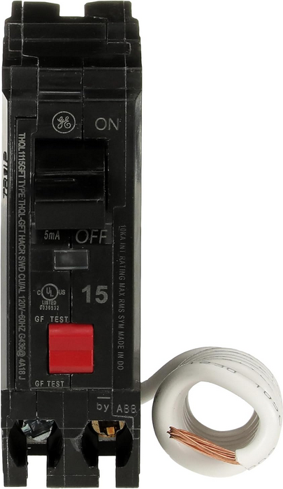 ABB Q-Line® THQL1115GFTP 15A Ground Fault Interrupter Circuit Breaker