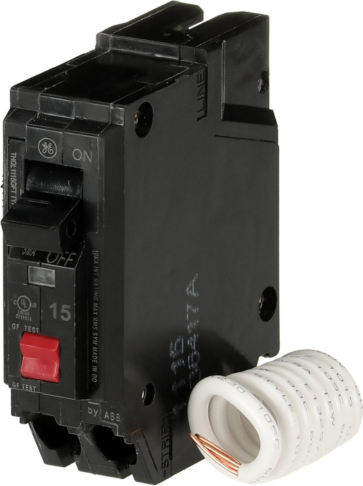ABB Q-Line® THQL1115GFTP 15A Ground Fault Interrupter Circuit Breaker