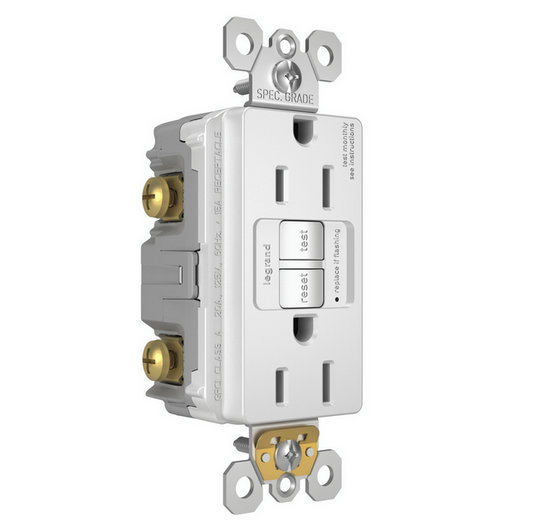 Legrand, 1597TRW, Tamper-Resistant 15A Duplex Self-Test GFCI