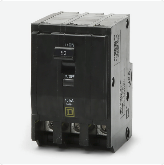 Square D, QO390, Circuit Breaker, 90 Amp, 3-Pole