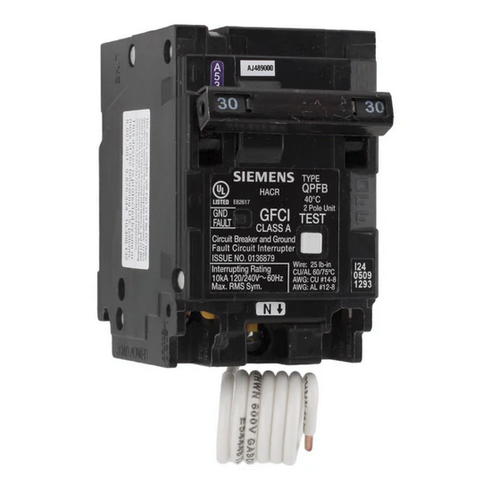 Siemens QP Q230GF 30A Double-Pole 120/240V GFCI Circuit Breaker