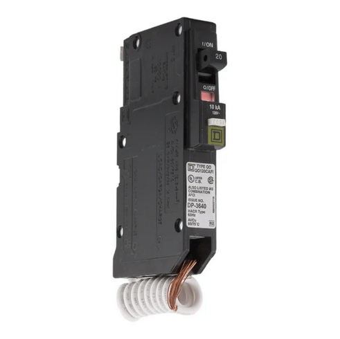 Square D QO QO120CAFI 20A Single-Pole 120V AFCI Circuit Breaker