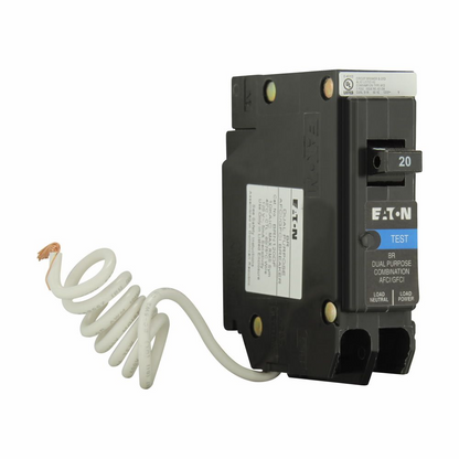Eaton BR BRN120DF 20A Single-Pole 120V Dual-Function AFCI/GFCI Circuit Breaker
