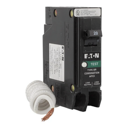 Eaton BRCAF120, 20A, Single-Pole, AFCI Circuit Breaker