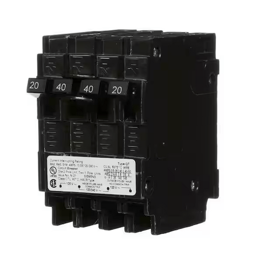 Siemens Q22040CT 40A, Double-Pole, Circuit Breaker