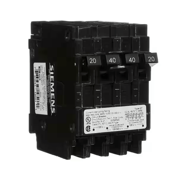 Siemens Q22040CT 40A, Double-Pole, Circuit Breaker