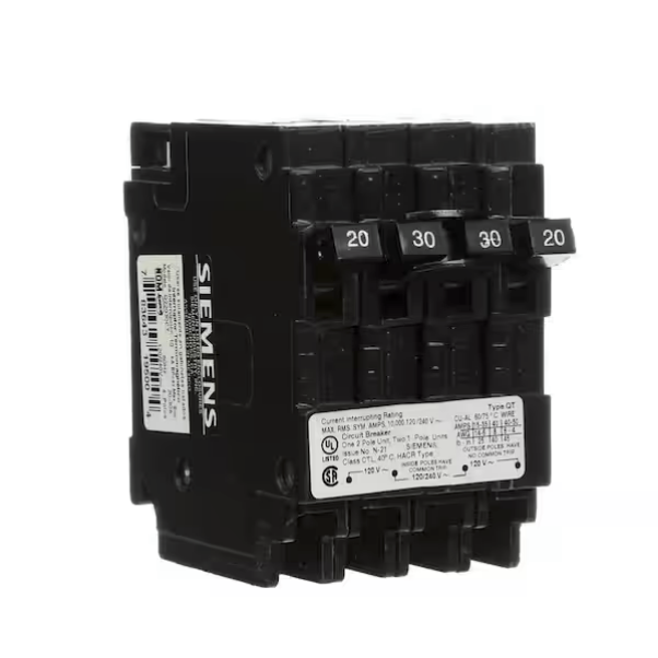 Siemens, QP, Q22030CT, 30A, Double-Pole,