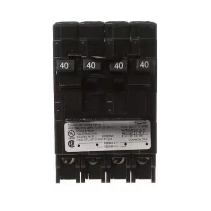 Siemens, Q24040CT2, 40A, Quad, Circuit Breaker