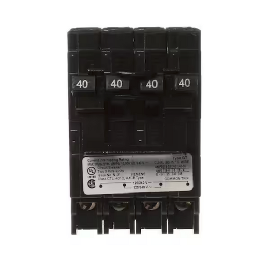 Siemens, Q24040CT2, 40A, Quad, Circuit Breaker