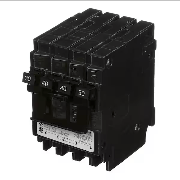 Siemens, Q23040CT2, 30-40A, Quad, Circuit Breaker