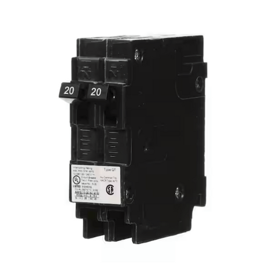 Siemens, Q2020nc, 20A, Double-pole, Circuit Breaker